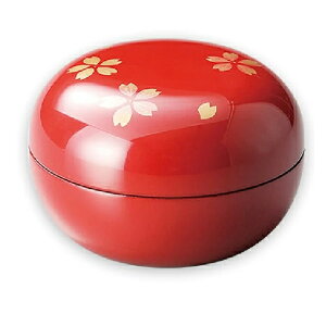 越前漆器・越前塗 雅乃 桜 小物入れ 朱