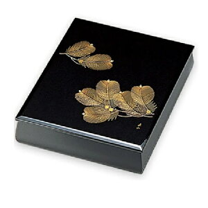 越前漆器・越前塗 雅乃 沈金松 文庫 A4サイズ 黒 (日展作家 冨田立山作)