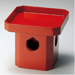 越前漆器・越前塗 雅乃 神具 8.0 三方 (朱)