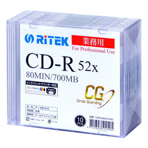 Ef[^p CD-R 700MB 52{E@CNWFbgΉChzCgn@E5mmXP[X10pbN E^ԁFCDR-D80CG10SC