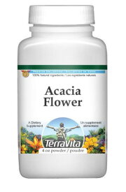 TerraVita社 アカシア フラワー パウダー 天然のポリフェノール配合 113g サプリメント TerraVita Acacia Flower Powder アカシア ポリフェノール カテキン 1本