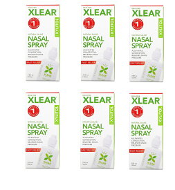 ■お得な6本セット■Xlear社キシリトールを含む天然生理食塩水鼻スプレーファストリリーフ (22 ml) ×6本