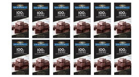 「お得な12個セット」Ghirardelli 社 100% カカオ・無糖チョコレート113g×12個