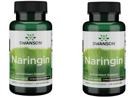 「お得な2本セット」Swanson社ナリンギンNaringinサプリメント (1粒あたり500mg配合)60粒×2本