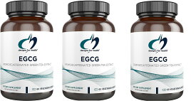 「お得な3本セット」Designs for Health 社EGCg1粒あたり225mg配合(カフェイン抜き) サプリメント60粒×3本