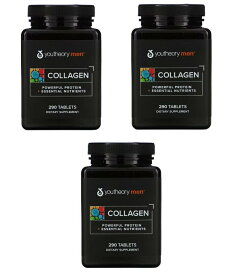 「お得な3本セット」Youtheory社Mens Collagen（メンズコラーゲン）アドバンストフォーミュラ290粒 ×3本