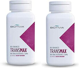 ■お得な2本セット■BIOTIVIA社 日本人用レスベラトロール 500mg (60粒入×2本)