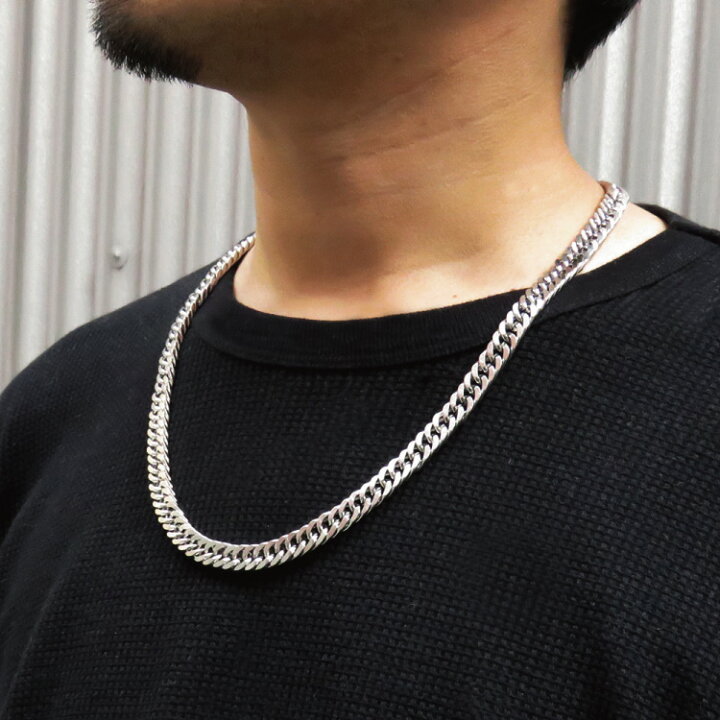 2mm ステンレス 60cm 喜平シンプルチェーンネックレス メンズ