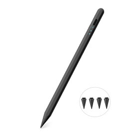 【楽天1位常連 残量表示/傾き感知】タッチペン iPad ペンシル スタイラスペン 極細 Type-C充電 iPad A16 第11世代 9876 第10世代 iPad Air Pro 12.9 11インチ 13インチ iPad mini7 Air5 Air4 mini6 パームリジェクション 途切れ/遅延/ズレ/誤操作防止