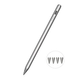 【楽天1位常連 100円OFFクーポン+P2倍 残量表示/傾き感知】タッチペン iPad ペンシル スタイラスペン 極細 Type-C充電 iPad A16 第11世代 9876 第10世代 iPad Air Pro 12.9 11インチ 13インチ iPad mini7 Air5 Air4 mini6 パームリジェクション 途切れ/遅延/ズレ/誤操作防止