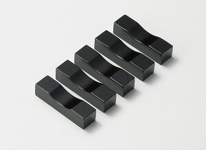 越前塗 箸置・角 黒 5個