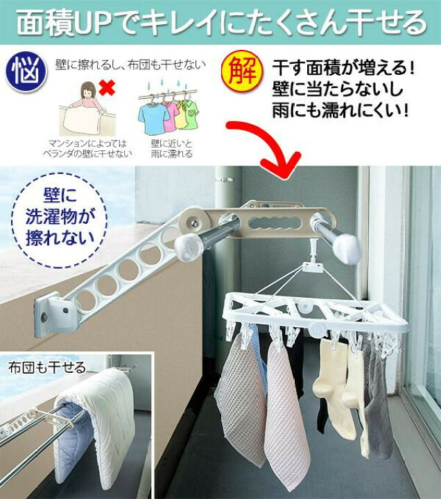 楽天市場 楽天ランキング1位獲得 お助け物干しサオアップ マンション アパート ベランダ 洗濯物 物干し 延長 サオ 竿 ベランダ 賃貸 布団干し お 洗濯ランドリー 洗濯グッズ 物干し竿 日本製 ライフピュアショップ楽天市場店