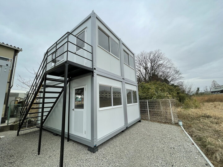 楽天市場】Q-54型2連棟2階建外寸5400mm×4600mm×5090mm : ク 