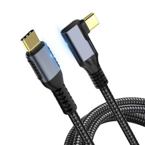 USB4 �P�[�u�� L�� 240W PD�Ή� Thunderbolt 4/3 USB 3.2�K�i�Ή� 40Gpbs 0.8m �}���[�d �����f�[�^�]�� USB Type C 8K@60z/�f���A�� 4K@60z �f���o�� MacBook Pro/iPa