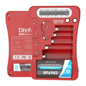 Dlyfull �d�r�`�F�b�J�[ ���d�r LCD�t����� �o�b�e���[�`�F�b�J�[ �c�� �`�F�b�J�[ �e�X�^�[ �P1 �P2 �P3 �P4 �P5 9V�ɑΉ� �o�b�e���[�e�X�^�[�A1.5V/3V�{�^���d�r CR123A CR2 CRV3 2CR5 CRP2 �~���`�d