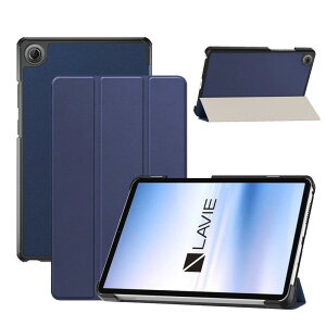 For LAVIE Tab T8 (T0855/K,TAB08/05) �p �P�[�X �J�o�[ �ی�P�[�X 11�C���` �^�u���b�g���[�J�o�[ �I�[�g�X���[�v�@�\ �y�� ���^ �ϏՌ� �����h�~ �X�^���h�@�\ �p�x���� (�u���[)