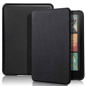 Kindle Paperwhite ��12���� �Ή� �P�[�X �^�u���b�g�P�[�X Kindle Paperwhite 2024�N���� �Ή� �J�o�[ �X�^���h�@�\�t�� �I�[�g�X���[�v�@�\ �S�ʕی�P�[�X �ϏՌ� �C�菝�h�~ (�u���b�N)