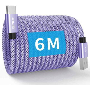6m ����USB Type C �P�[�u�� �^�C�vc �P�[�u�� 6M USB-C to USB-A ���� QC3.0�Ή� ���ϋv�i�C���� type-c �[�d�R�[�hSwitch�A Xperia�AGalaxy Note�ALG �Ȃ�Type-c�@��Ή� �p�[�v��