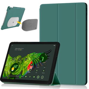 Google Pixel Tablet 2023 ��p �P�[�XPU���U�[ �O�[�O�� �s�N�Z�� Tablet �J�o�[ �V���v�� �C�菝�h�~ �y�� ���^ �h�Ռ� PU���U�[ �\�t�g Google Pixel Tablet �Ή��i�u���b�N�j