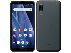 「新品 未使用品 白ロム」SIMフリー docomo AQUOS sense3 SH-02M black ブラック ※赤ロム保証[SHARP][docomoからSIMロック解除]