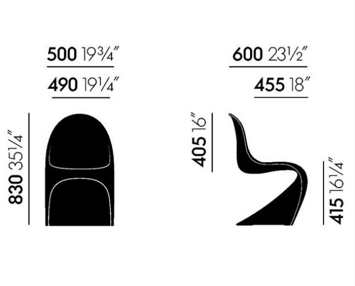 楽天市場】Panton Chair Classic パントンチェアクラシック ブラック 