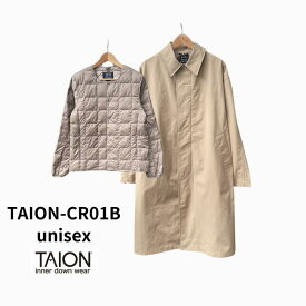 【最短 翌日 お届け】コート TAION-CR01B CR バルカラーコート (+ダウンジャケット) ダウンジャケット コート 温活 春コート