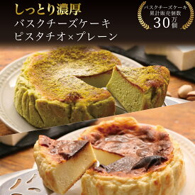 敬老の日 バスクチーズケーキ ピスタチオ×プレーン 12cm 送料無料 誕生日 冷凍 ギフト プレゼント バスクチーズ並木