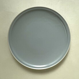 シエルプレートLグレー　22.8cm【シリーズで揃えてかわいい　陶器　シンプル　かわいい　おしゃれ　器　皿　お皿　ディナープレート　ワンプレート　プレート　ギフト　贈り物】