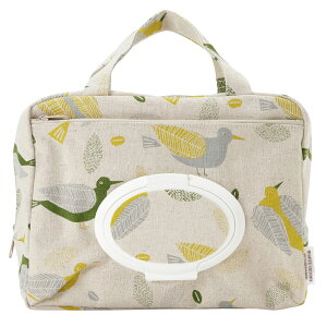 おむつポーチバードイエロー【キャトル・セゾン別注柄】