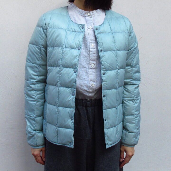 楽天市場】TAIONダウンジャケット ライトブルー【コートのインナーにも  