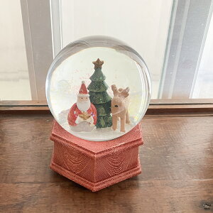 サンタスノードーム レッド オルゴール付