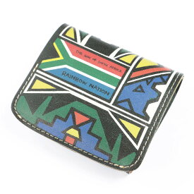 【小さい財布】ミニ財布 小さいふ。コンチャ 偉人シリーズ 南アフリカ AMANDLA 「TOUGH」 日本製 本革 財布 二つ折り財布 コンパクト ユニセックス