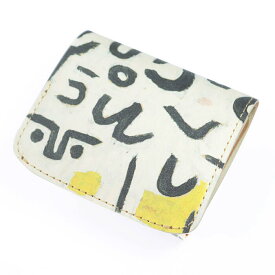 【小さい財布】ミニ財布 小さいふ。コンチャ アートシリーズ「バウシリーズ-暗号-」 日本製 本革 財布 ユニセックス