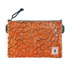 【小さいかばん】イタリアンレザー アートシリーズ 「ダリ オレンジ」本革 日本製 ボディバッグ ショルダーバッグ