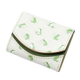 【小さい財布】ミニ財布 小さいふ。ペケーニョ アートシリーズ「カエル SAMMAKKO サンマッコ」 日本製 本革 財布 二つ折り財布 コンパクト ユニセックス