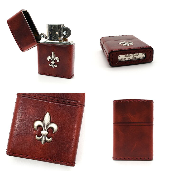楽天市場】ZIPPO ジッポー 革巻き ユリ 百合 リリー ライター ジッポー 