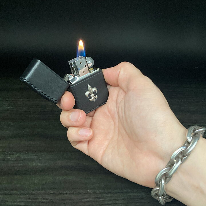 楽天市場】ZIPPO ジッポー 革巻き ユリ 百合 リリー ライター ジッポー 
