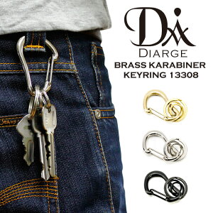 �J���r�i�L�[�����O DIARGE �f�B�A�[�W BRASS KARABINER KEYRING 13308 ���{�� �^�J �����Y ���f�B�[�X �M�t�g �v���[���g �������@���j�Z�b�N�X �j�����p �r�W�l�X �o�N�ω� �G�C�W���O �L�[�I�[�K
