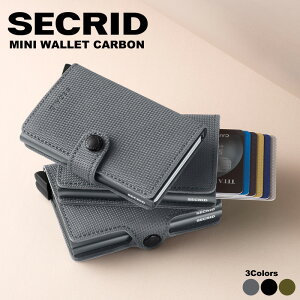 yK̔XzZNbh ~jEHbg J[{ z ~jz SECRID MINI WALLET CARBON V[Nbh J[hP[X XEHbg RpNg J[h XL~Oh~ Y f