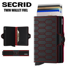 【正規販売店】 SECRID Twinwallet FUEL TFu-Black-Red ツインウォレット シークリッド ツイン セクリッド コンパクト 財布 スキミング防止 カードケース