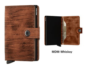 【正規販売店】SECRID miniwallet DUTCH MARTIN MDM-Whiskey | ミニ財布 ミニウォレット セクリッド コンパクト 財布 スキミング防止 カードケース カード入れ スキミング 防止 カード ケース クレジット カード入れ 大容量 アルミ クレジットカード プレゼント