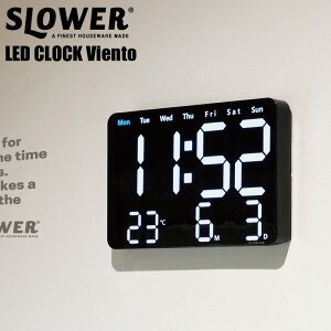 yKiz XE[ SLOWER NbN rGg uv LED CLOCK Viento | ڊo܂v A[ XgbvEHb` j  Xk[Y |v R Mtg NX}X fW^v Ǌ|