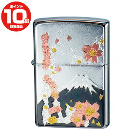 ZIPPO 電鋳板 デンチュウバン 桜富士 サクラフジ ライター ジッポ ジッポー 喫煙具 タバコ 煙草 たばこ 父の日