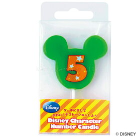 kameyama candle カメヤマ ディズニーキャラクターナンバーキャンドル「5」