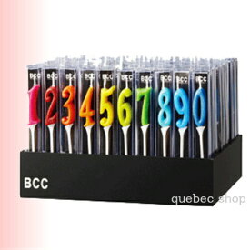 数字のロウソク ナンバーキャンドル ミニディスプレイセット 0～9番各10個入り。計100本 (カメヤマキャンドル)