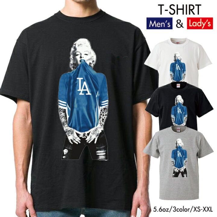 楽天市場 Quebra ケブラ Tシャツ カットソー モンロー タトゥー La ハリウッド 女優 デザイン おしゃれ かわいい オールシーズン 春夏 ユニセックス 男女共用 Quebra