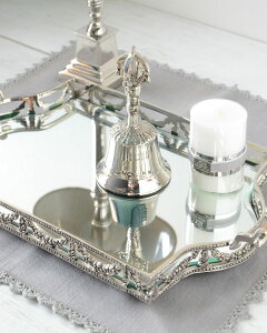 【OUTLET50 BA1 訳あり品】シルバーミラートレー 9814300【Baroque House of Classics バロック オランダ】