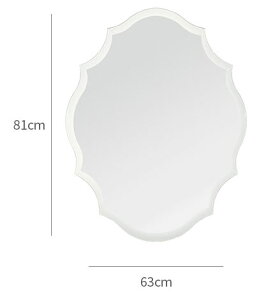 レリーフ・オーバルウォールミラー 2サイズ【ウォールミラー 鏡 壁掛け式 楕円形 楕円型 縦横 フレームレス ノンフレーム 浴室使用可能 シンプル カット おしゃれ ディスプレイ エレガン