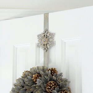 【OUTLET X6429 訳あり品】スノーフレイク リースドアハンガー 6429