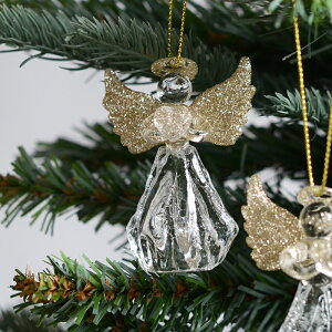 【OUTLET G33276 訳あり品】エンジェル ゴールド ガラスオーナメント Aタイプ P 33276【GOODWILL ベルギー】